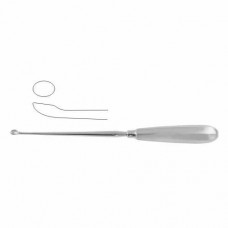 Simon Bone Curette Oval - Fig. 3 Stainless Steel, 25 cm - 9 3/4" Scoop Size 10 mm